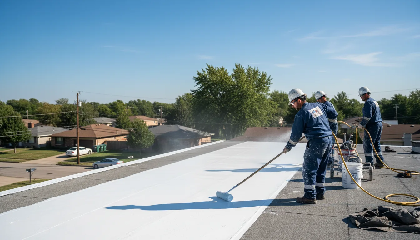 Commercial roof coating in Bakers Mills, NY near me